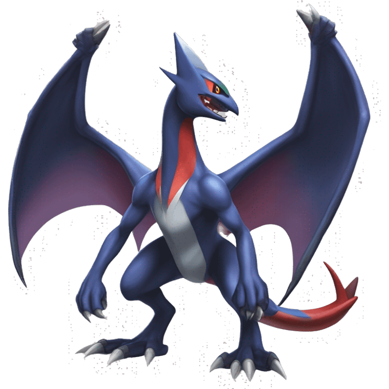 Edgy Cool Nargacuga-Noivern-Latias-Garchomp-Pokémon Full Body emoji