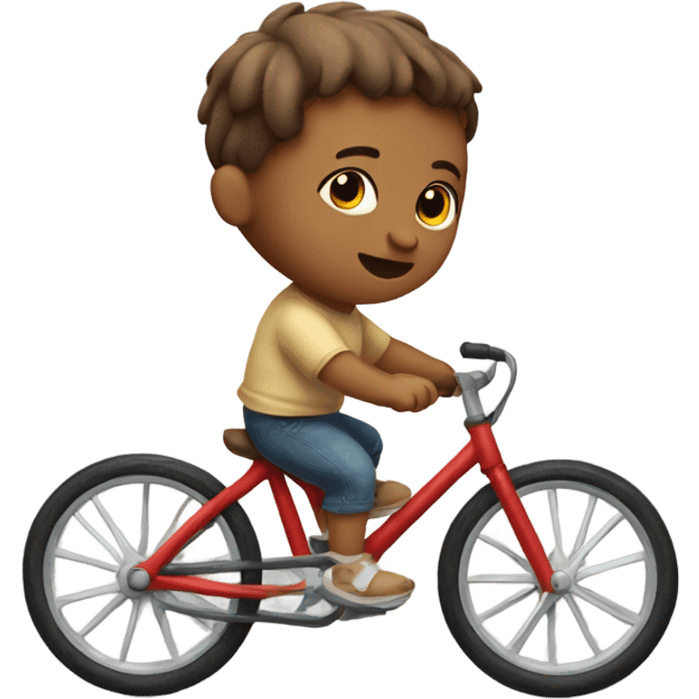 Baby riding a bike emoji