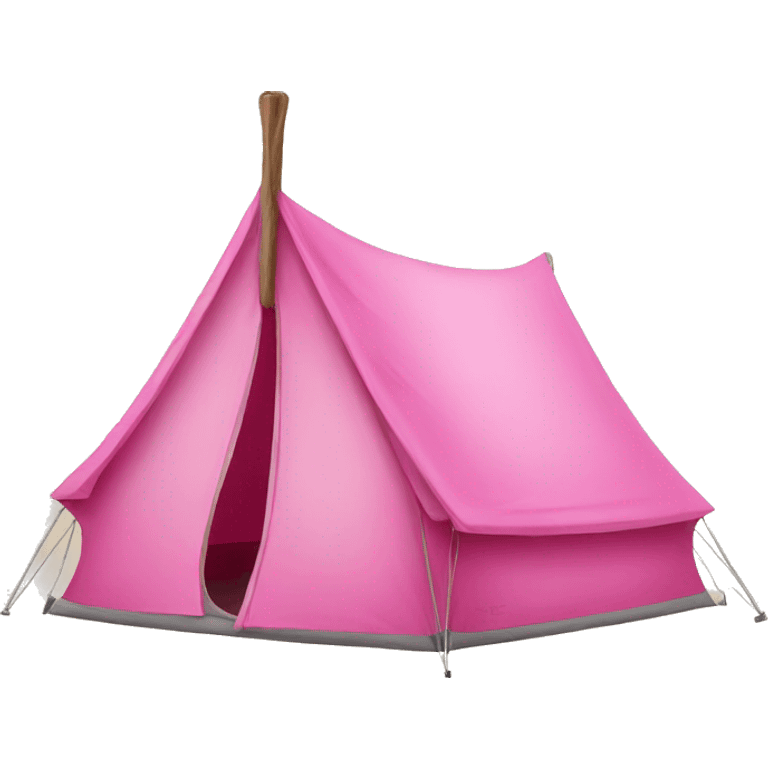 Pink camping tent emoji