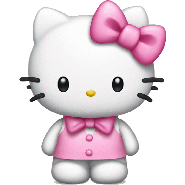 hello kitty with pink bow emoji