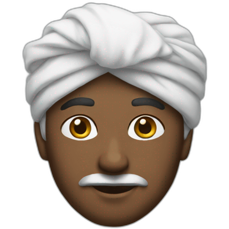 man wears turban emoji