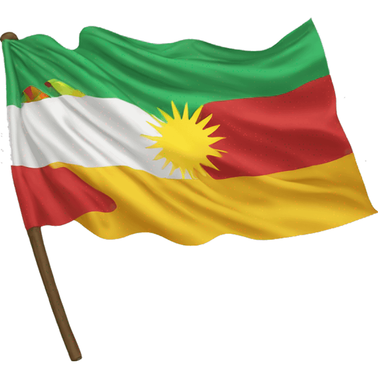 Drapeau kurd emoji