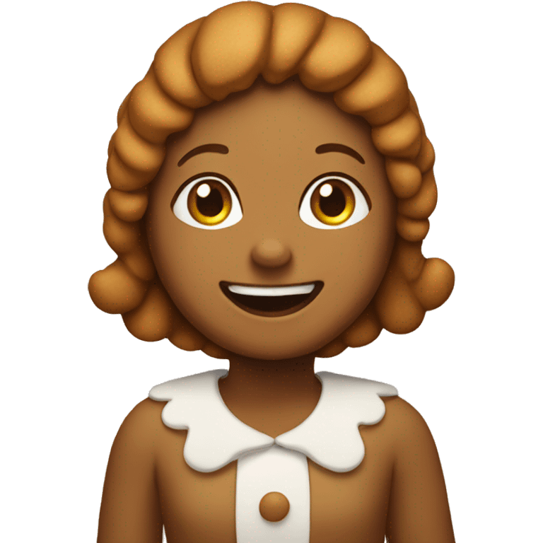 Gingerbread girl emoji