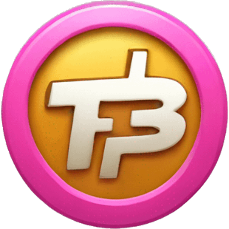 a pink bitcoin spinn emoji