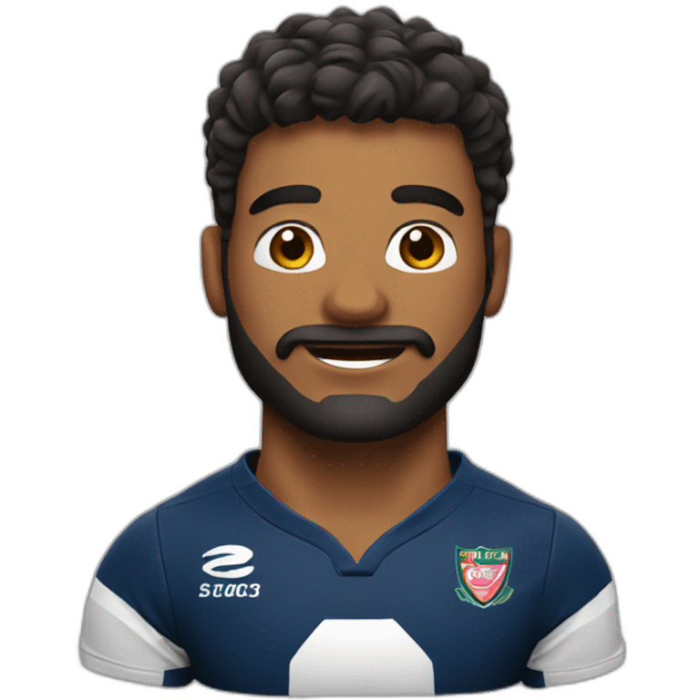 Rugbyman aveugle emoji