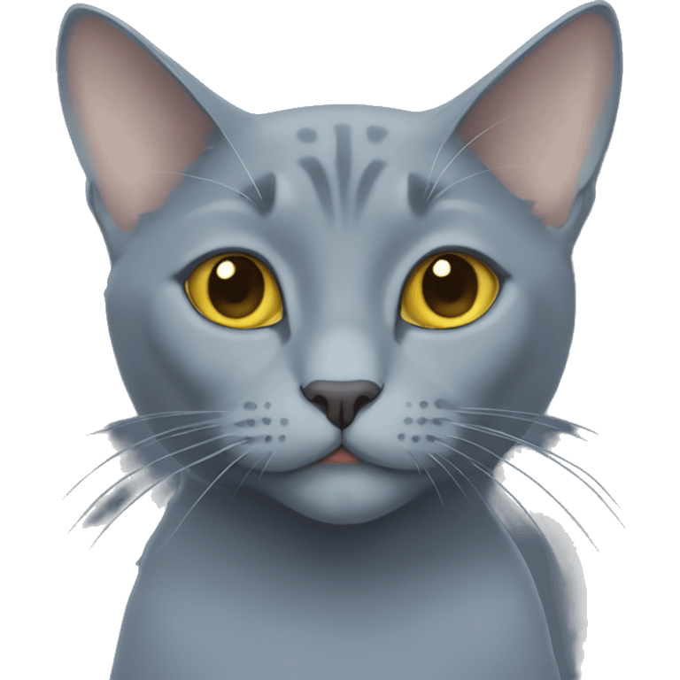 Russian blue cat emoji