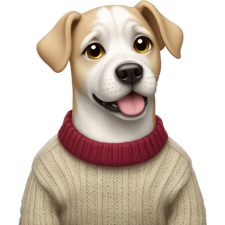 Dog wearing a sweater  emoji