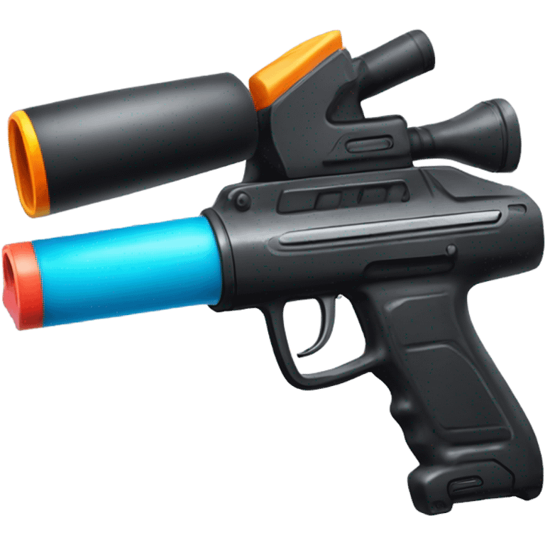 A paintball gun  emoji