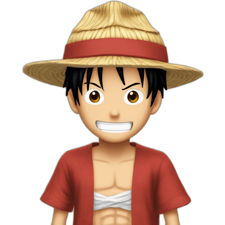 Luffy fait un doit d’honneur emoji