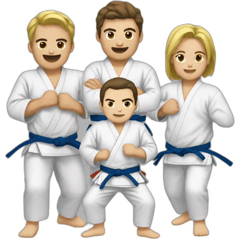 Un groupe de judo emoji