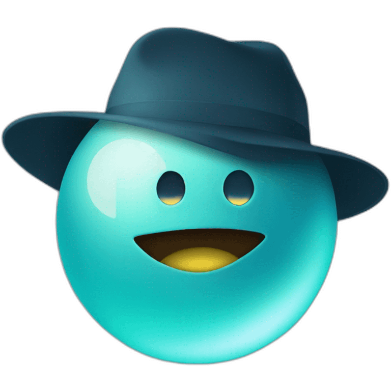 Uranus planet as a detective emoji