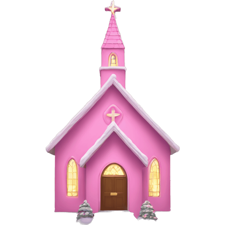 pink christmas chapel emoji