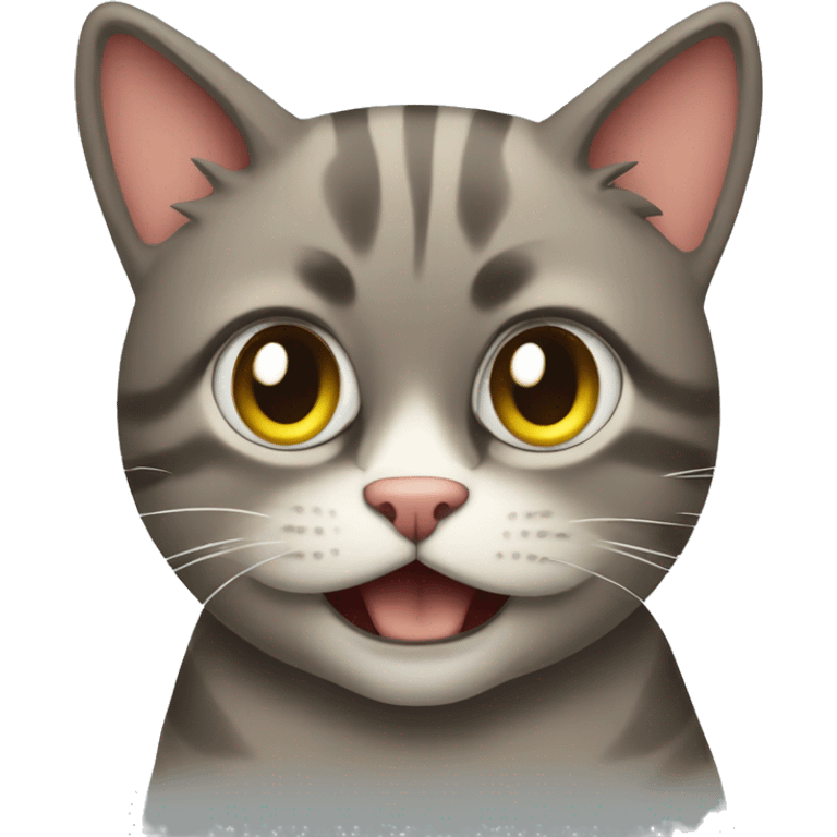 The cat who was offended emoji