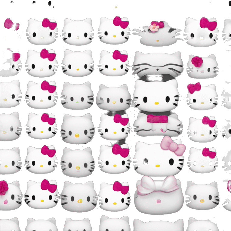 hello kitty face only accurate features emoji