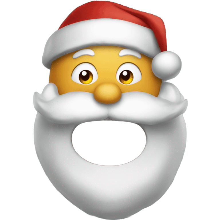 Santa stuck in a chimney emoji