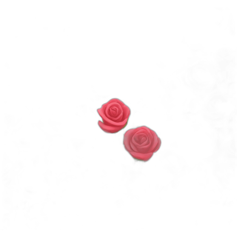 Une rose multicolore emoji