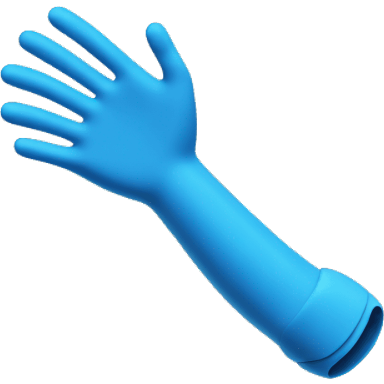 Blue prosthetic arm emoji