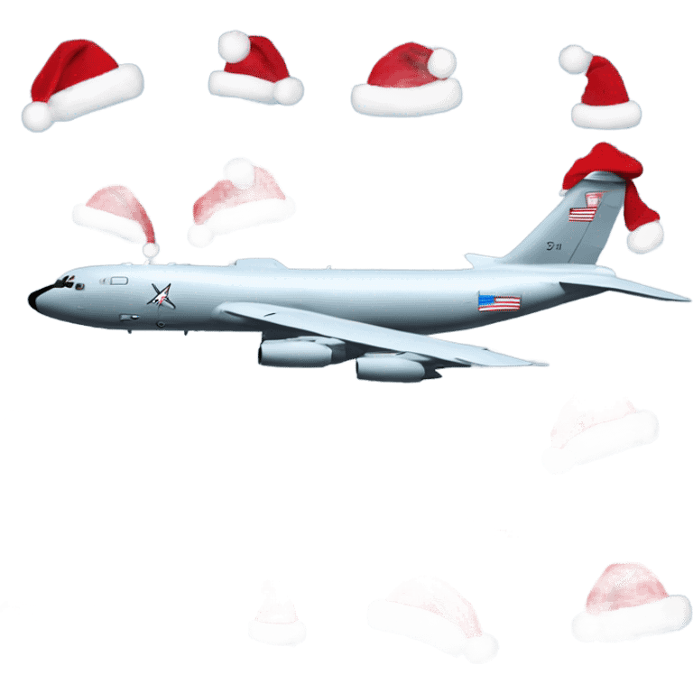 kc-135 with Santa hat emoji