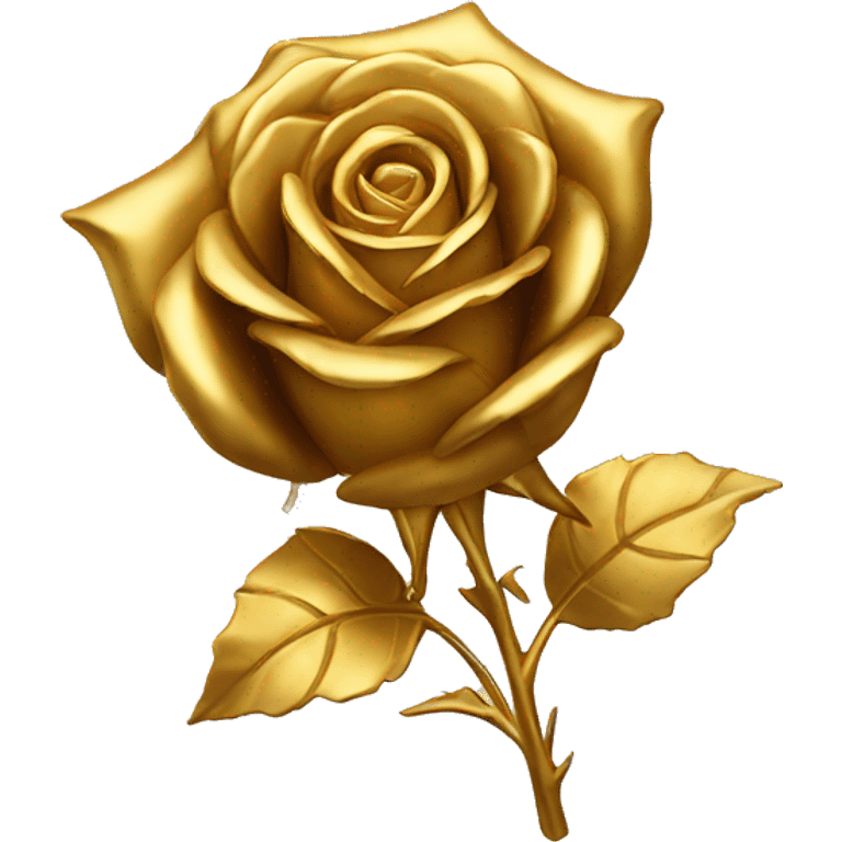 Gold rose emoji