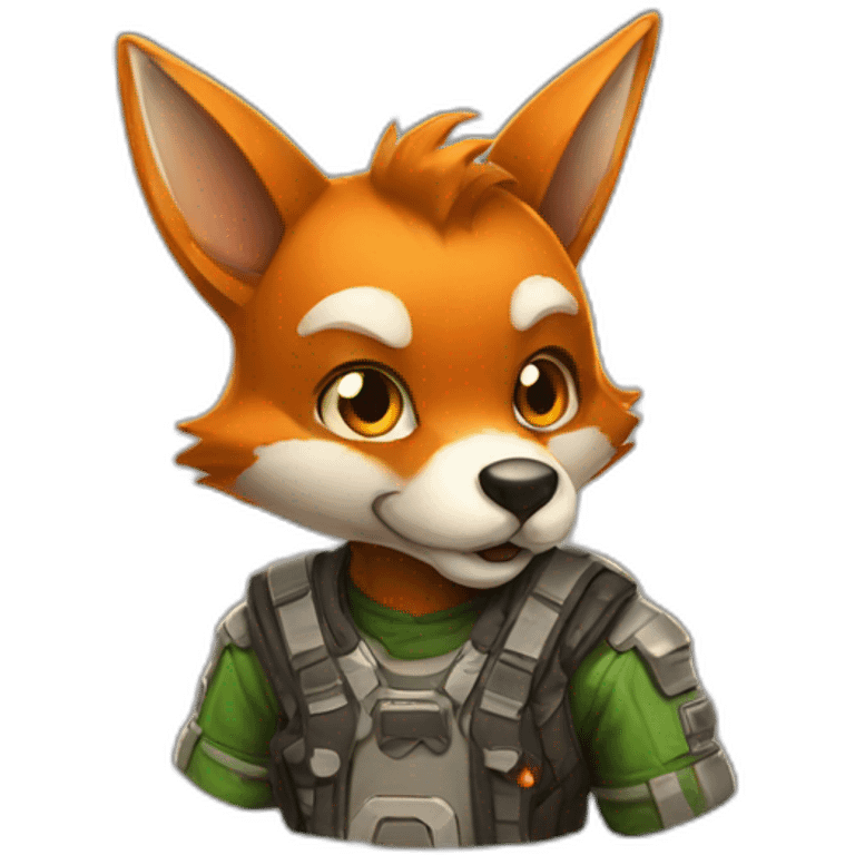 Renard gamer emoji