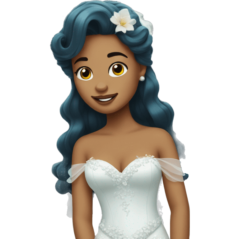 little mermaid bride emoji