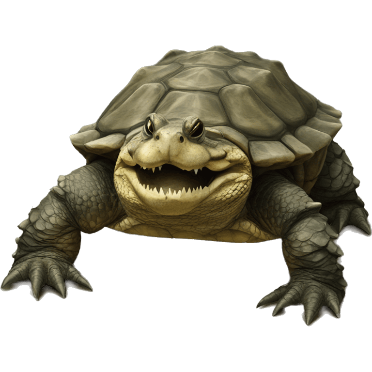 Alligator snapping turtle emoji