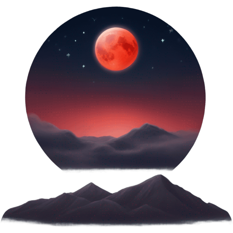 Red moon emoji