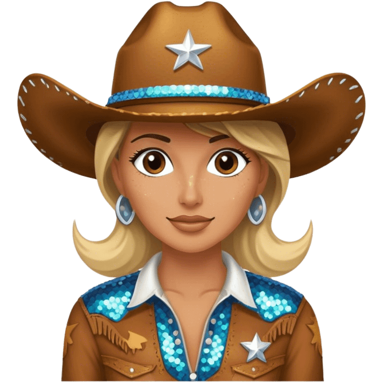 Disco cowgirl emoji