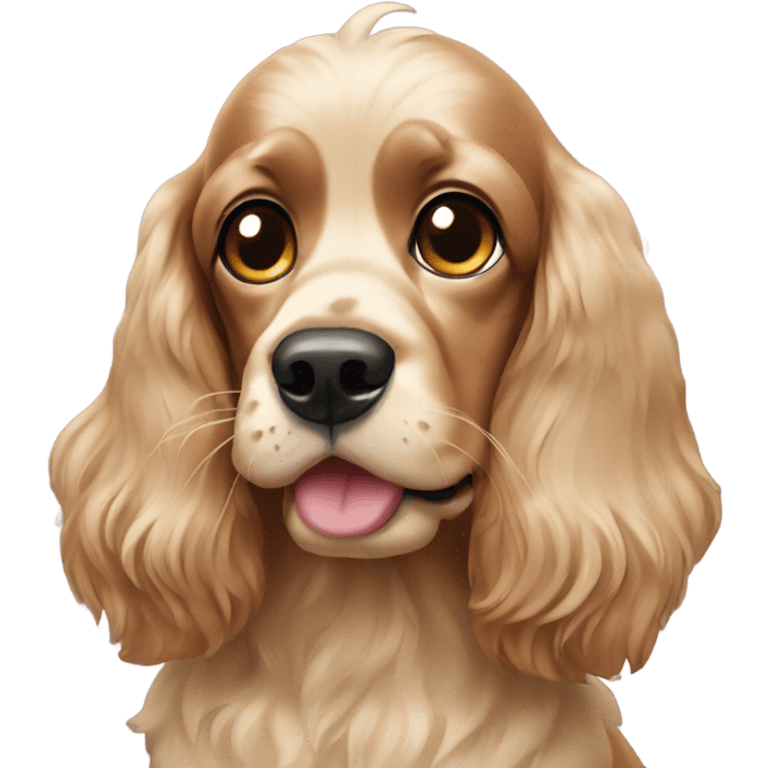 A cocker spaniel emoji