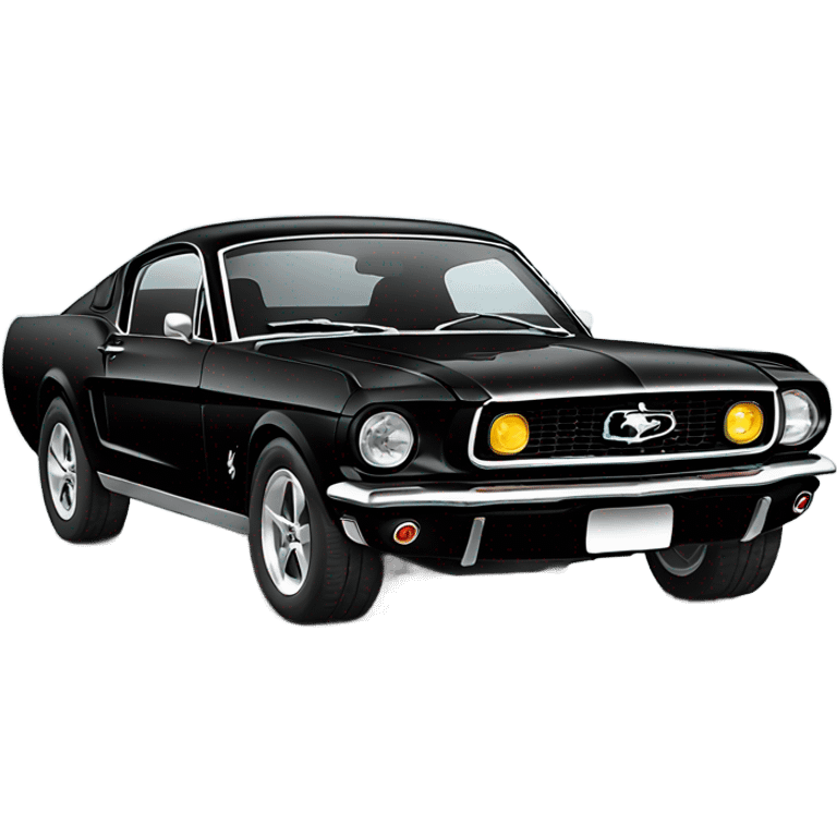 black ford mustang  emoji