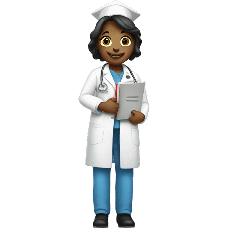 Nurse with diploma  emoji