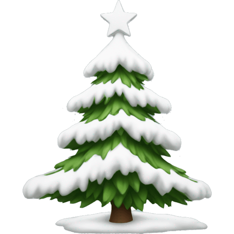 A white Christmas tree  emoji