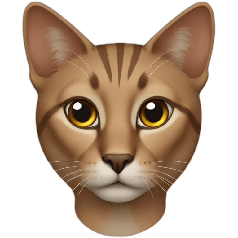 Cat brown egyptian emoji