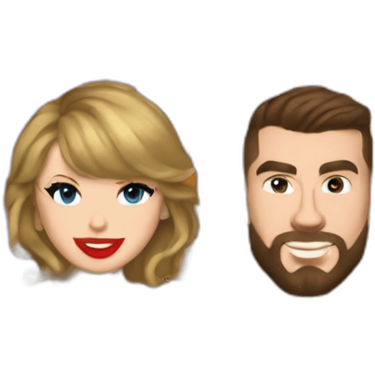 Taylor Swift and Travis Kelce emoji