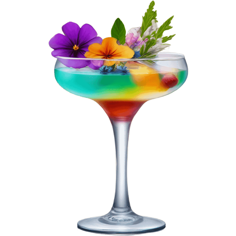 coctail with flowers  emoji