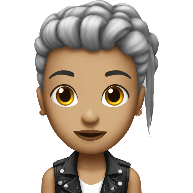 Punk rock girl emoji