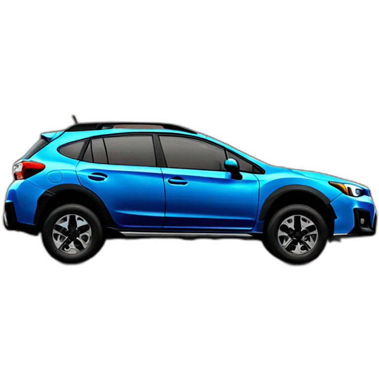 2018 blue Subaru crosstrek side emoji