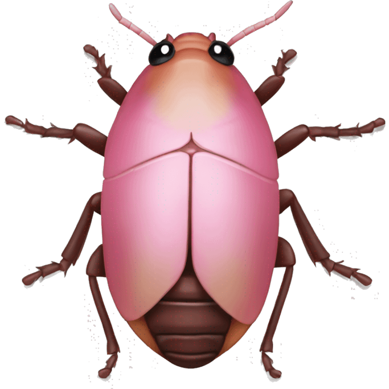 Pink cockroach  emoji