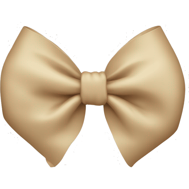 beige bow emoji