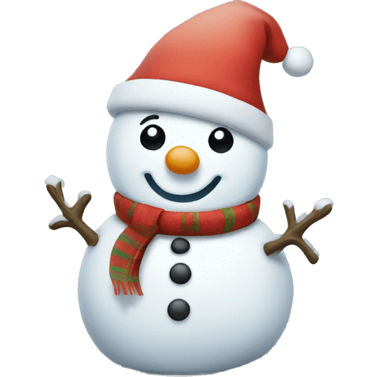 Christmas snowman emoji