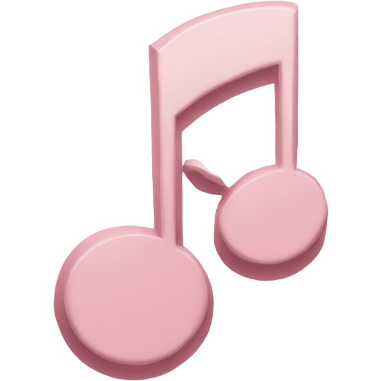 2 pale pink music notes emoji