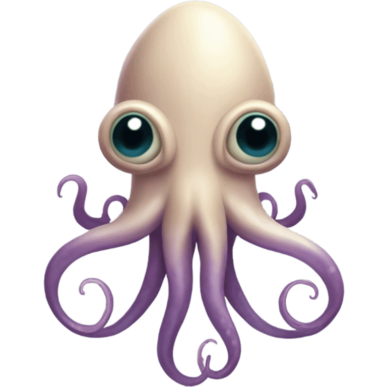 Create a squid with dollars sign eyes emoji