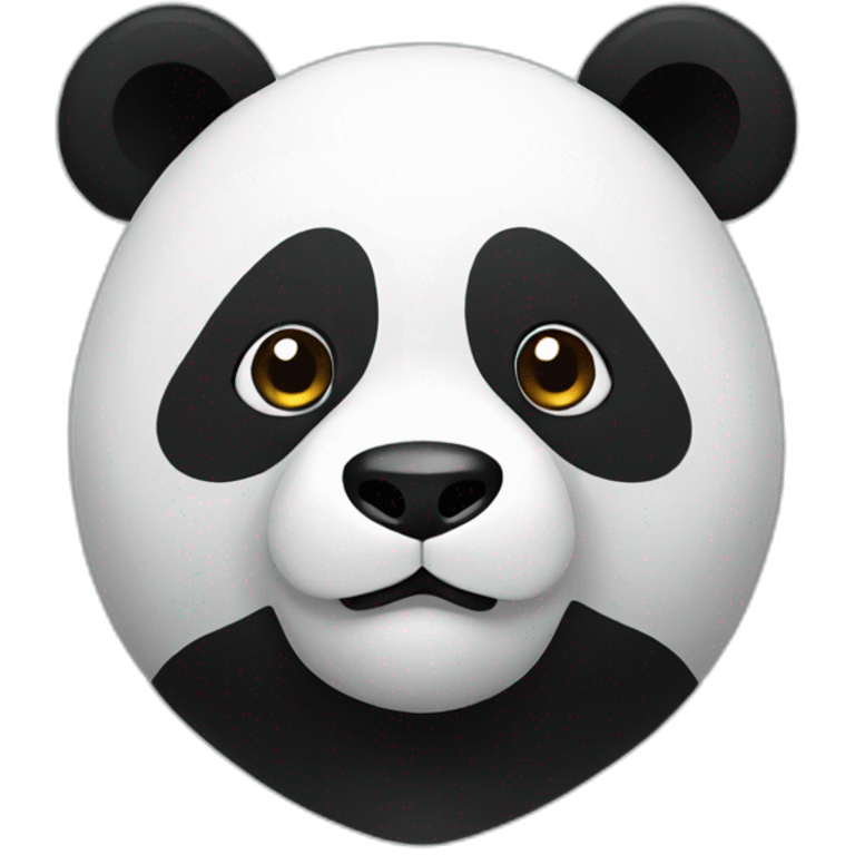 Panda-color is reversed emoji