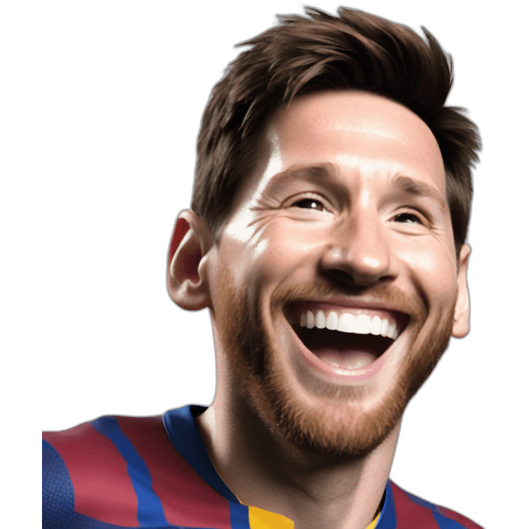 Messi laughing  emoji