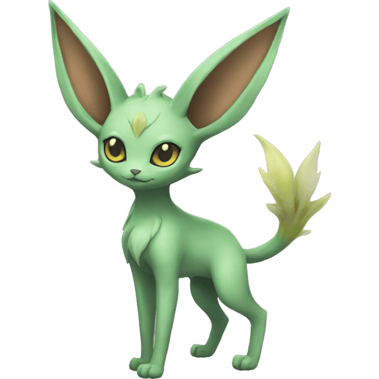 Espeon-Leafeon full body emoji