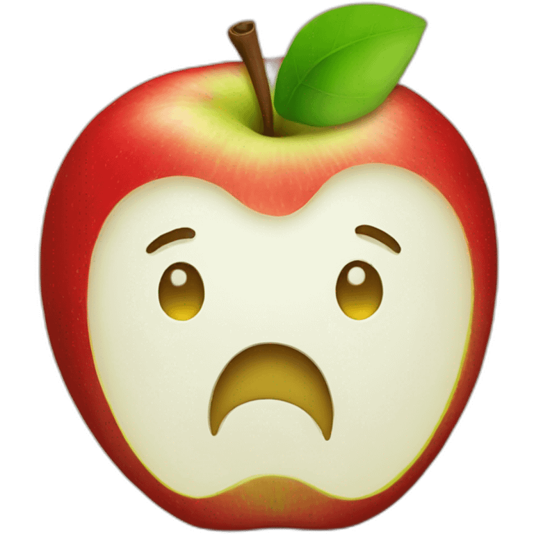 an apple emoji