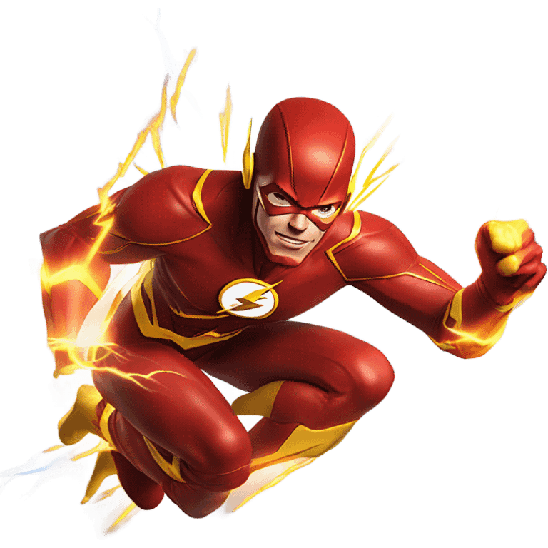 The Flash driving fast emoji