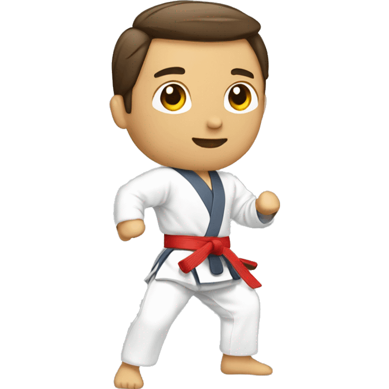 Hombre haciendo taekwondo emoji