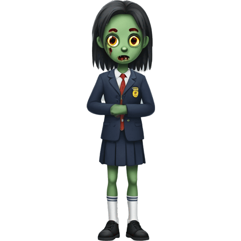 A Zombi In A School Uniform. (Full Body)  emoji