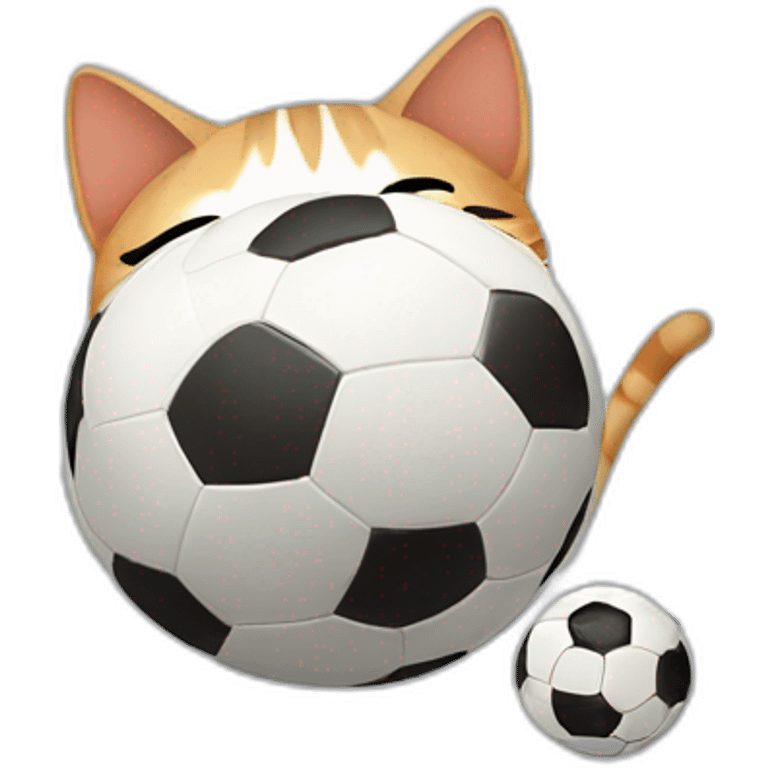 Cat+play+soccer emoji